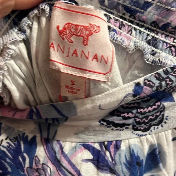 Banjanan Blue and Purple Midi Skirt Resort Wear